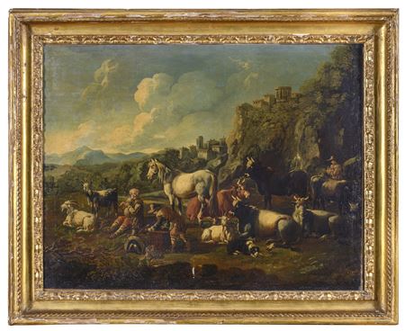 Sample artwork by Jacob Roos (active 1682-1730), known for animal and landscape painting - View similar artists and auction records