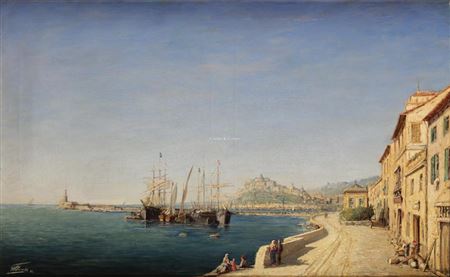 Sample artwork by Hendrik Lodewyk Permeke (1849 - 1912), known for land-and seascape paintings - View similar artists and auction records