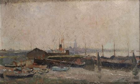 The harbor of Antwerp