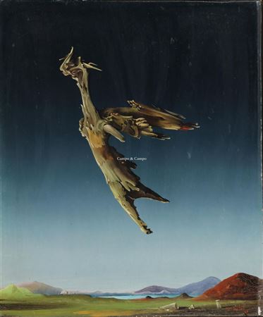 Composition au tronc d'arbre volant
