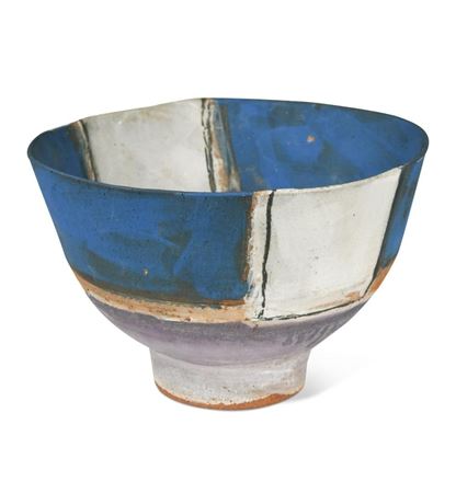 A stoneware footed bowl, circa 1987