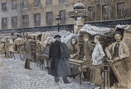 Sample artwork by Louis Malteste (1862 - 1928), known for painting - View similar artists and auction records