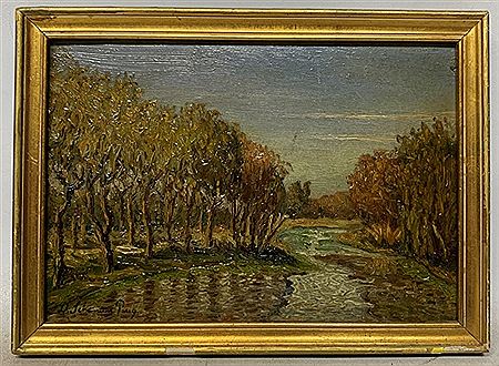"Landscape with stream" by Dolcey Scheonone Puig - Auction record, sale price, and art valuation. Compare with similar artists and explore comparable artworks.