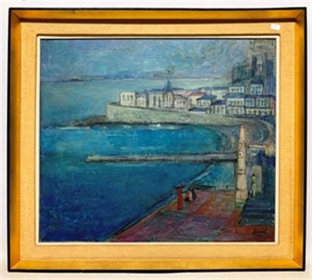 "Ciudad con costa" by Juan Alejandro Lanoel - Auction record, sale price, and art valuation. Compare with similar artists and explore comparable artworks.