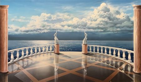 Sample artwork by Enrique Medina (Born 1935), known for painting - View similar artists and auction records