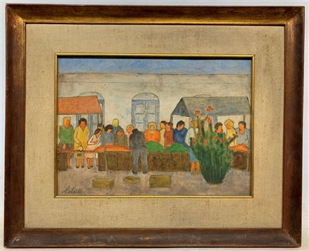 "Feria" by Celeste Nunez - Auction record, sale price, and art valuation. Compare with similar artists and explore comparable artworks.