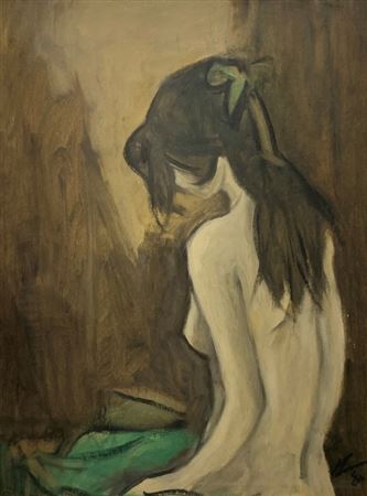 Nude from behind by Manuel Lima - Auction record, sale price, and art valuation. Compare with similar artists and explore comparable artworks.