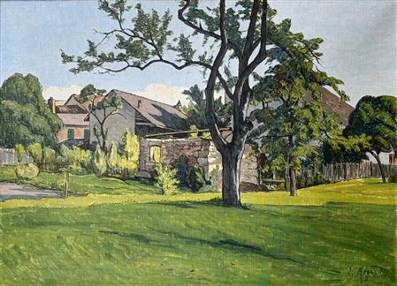 Sample artwork by Joseph Megard (1850 - 1918), known for painting and etching - View similar artists and auction records