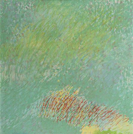Green composition by Moustapha Boujemaoui - Auction record, sale price, and art valuation. Compare with similar artists and explore comparable artworks.