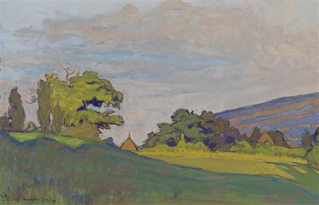 Geneva countryside by Pierre Eugène Vibert - Auction record, sale price, and art valuation. Compare with similar artists and explore comparable artworks.