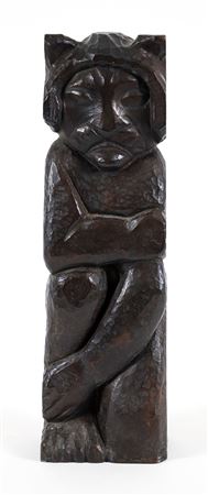 Cat Man Cast Bronze Sculpture 1961