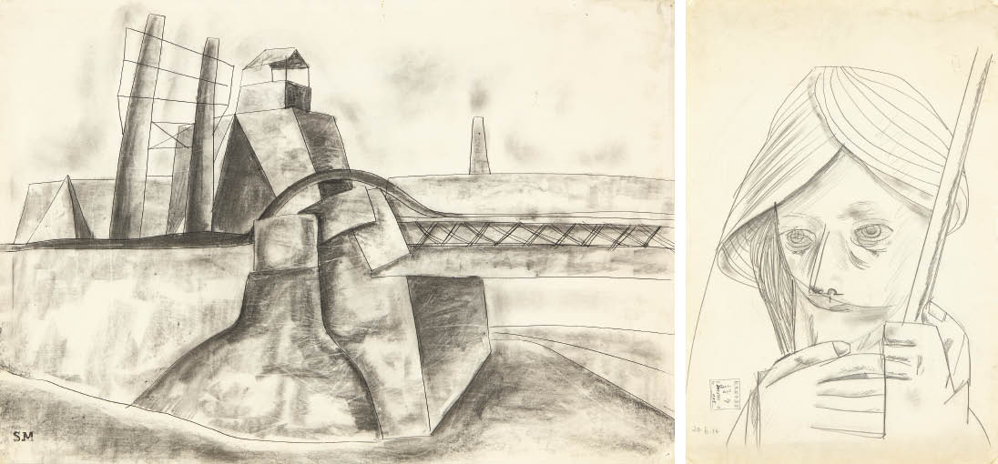 Near the iron bridge; Face (double-sided work)