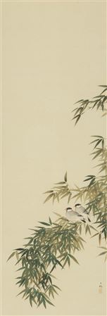 Blue bamboo by Hyakusi Hirafuku - Auction record, sale price, and art valuation. Compare with similar artists and explore comparable artworks.
