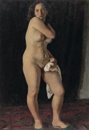 Standing nude