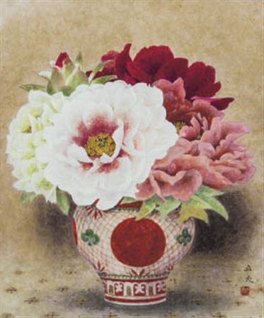 Peony by Tateo Ogawa - Auction record, sale price, and art valuation. Compare with similar artists and explore comparable artworks.
