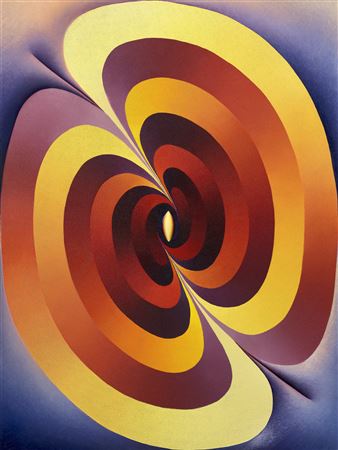 Linked Lingams in Orange, Yellow, Purple and Blue