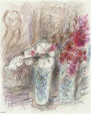 Conversation aux deux bouquets