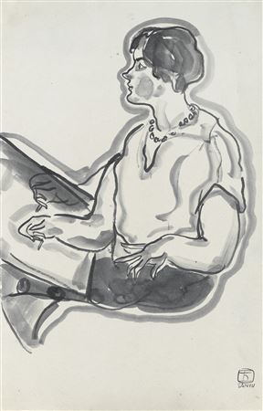 Woman Sketching