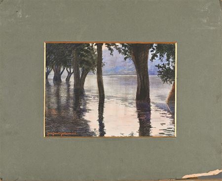 Landscape with trees on the lake by Jules Jacques Jacot-Guillarmod - Auction record, sale price, and art valuation. Compare with similar artists and explore comparable artworks.