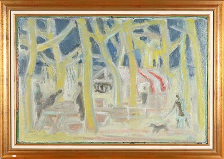 Under the trees at Place Bellecour by Henry Vieilly - Auction record, sale price, and art valuation. Compare with similar artists and explore comparable artworks.