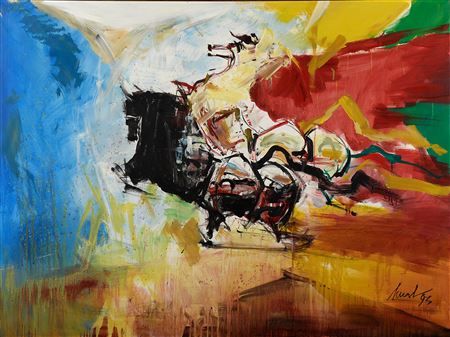 "Os Cavalos do Apocalipse" by Artur Bual - Auction record, sale price, and art valuation. Compare with similar artists and explore comparable artworks.