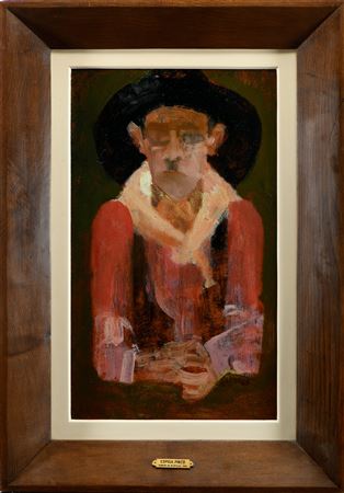 Sample artwork by Espiga Pinto (1940 - 2014), known for geometrizing neofigurative painting, themes related to the land - View similar artists and auction records