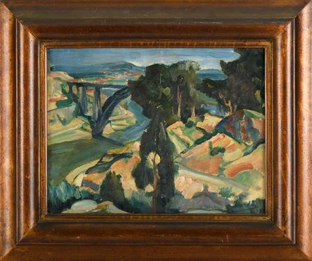 Dona Maria Pia Bridge and Douro River by Dordio Gomes - Auction record, sale price, and art valuation. Compare with similar artists and explore comparable artworks.