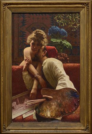 Fausto Zonaro and the model