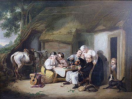 "Family cozy on terrace"