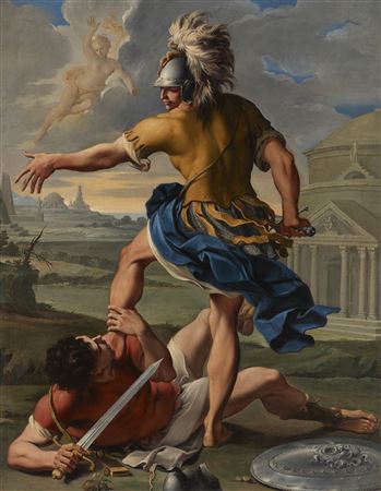 The Combat of Aeneas and Turnus by Aureliano Milani - Auction record, sale price, and art valuation. Compare with similar artists and explore comparable artworks.