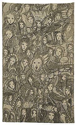 Sample artwork by Madge Gill (1882 - 1961), known for ink drawing - View similar artists and auction records
