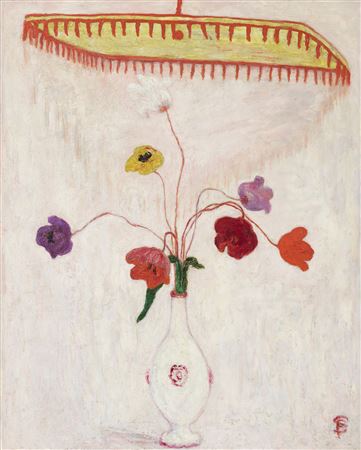 Tulips Under a Canopy