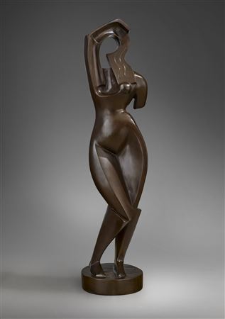 Woman Combing Her Hair
