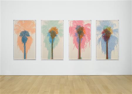 Numbers and Trees: Palm Canyon, Palm Trees (Series 4) (4) by Charles F Gaines - Auction record, sale price, and art valuation. Compare with similar artists and explore comparable artworks.
