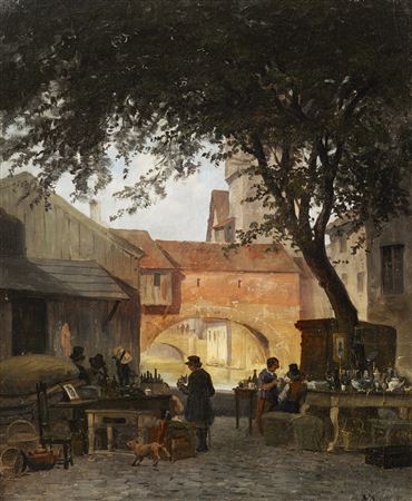 Gadescene fra Nürnberg (Street Scene in Nuremberg)