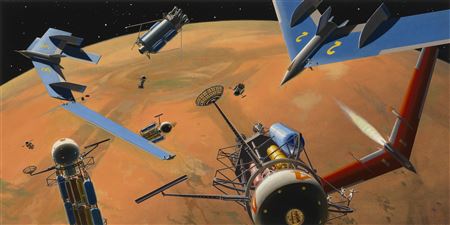 IN ORBIT 600 MILES ABOVE MARS! PREPARING TO LAND