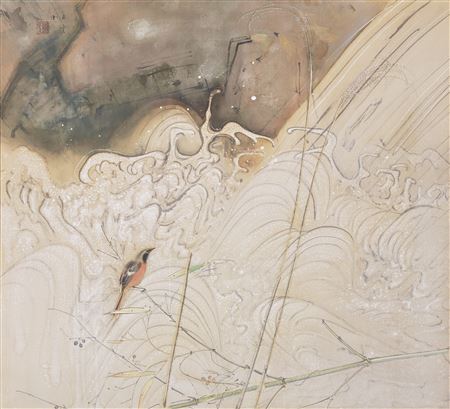 Fuyu no keikan (Ravine in winter)