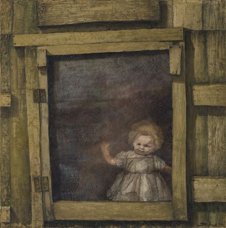 Sample artwork by Bikash Bhattacharjee (1940 - 2006), known for paintings - View similar artists and auction records