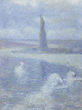 Statue of Liberty, N.Y. in Mist