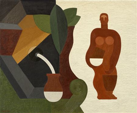 La Source: Femme au broc by Amedee Ozenfant - Auction record, sale price, and art valuation. Compare with similar artists and explore comparable artworks.