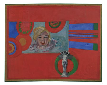 Sample artwork by Pauline Boty (1938 - 1966), known for pop art painting, still life, landscape, society genre, collage - View similar artists and auction records