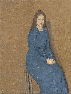 Sample artwork by Gwen John (1876 - 1939), known for post-impressionist painting, female figure, animals and flowers - View similar artists and auction records