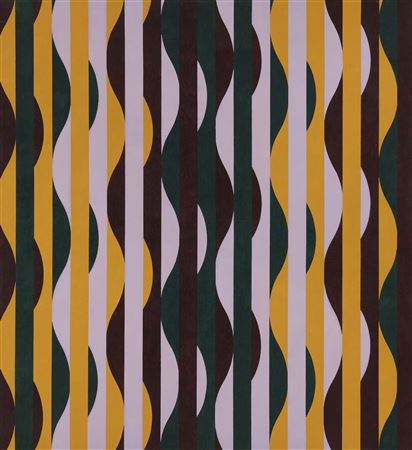 Mauve, Brown, Green and Ochre