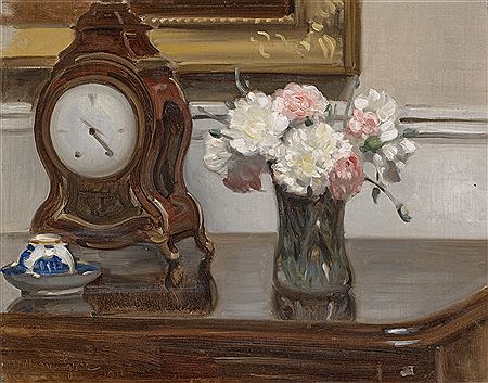 Sample artwork by William Crampton Gore (1871 - 1946), known for floral still life, interior scene painting - View similar artists and auction records