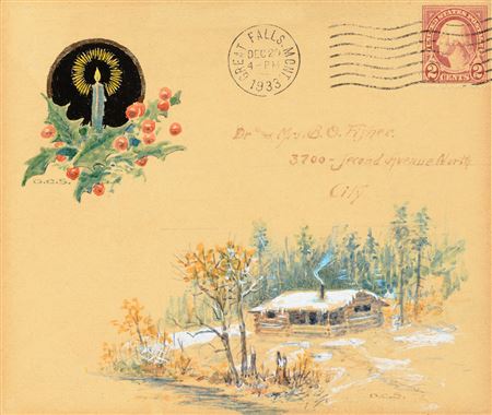 Dr. and Mrs. B. O. Fisher Season’s Greetings Card (1933)