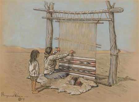 Navajo Woman Weaver (1904)