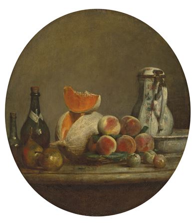 Sample artwork by Jean Baptiste-Simeon Chardin (1699 - 1779), known for common object still life, figure and genre painting - View similar artists and auction records
