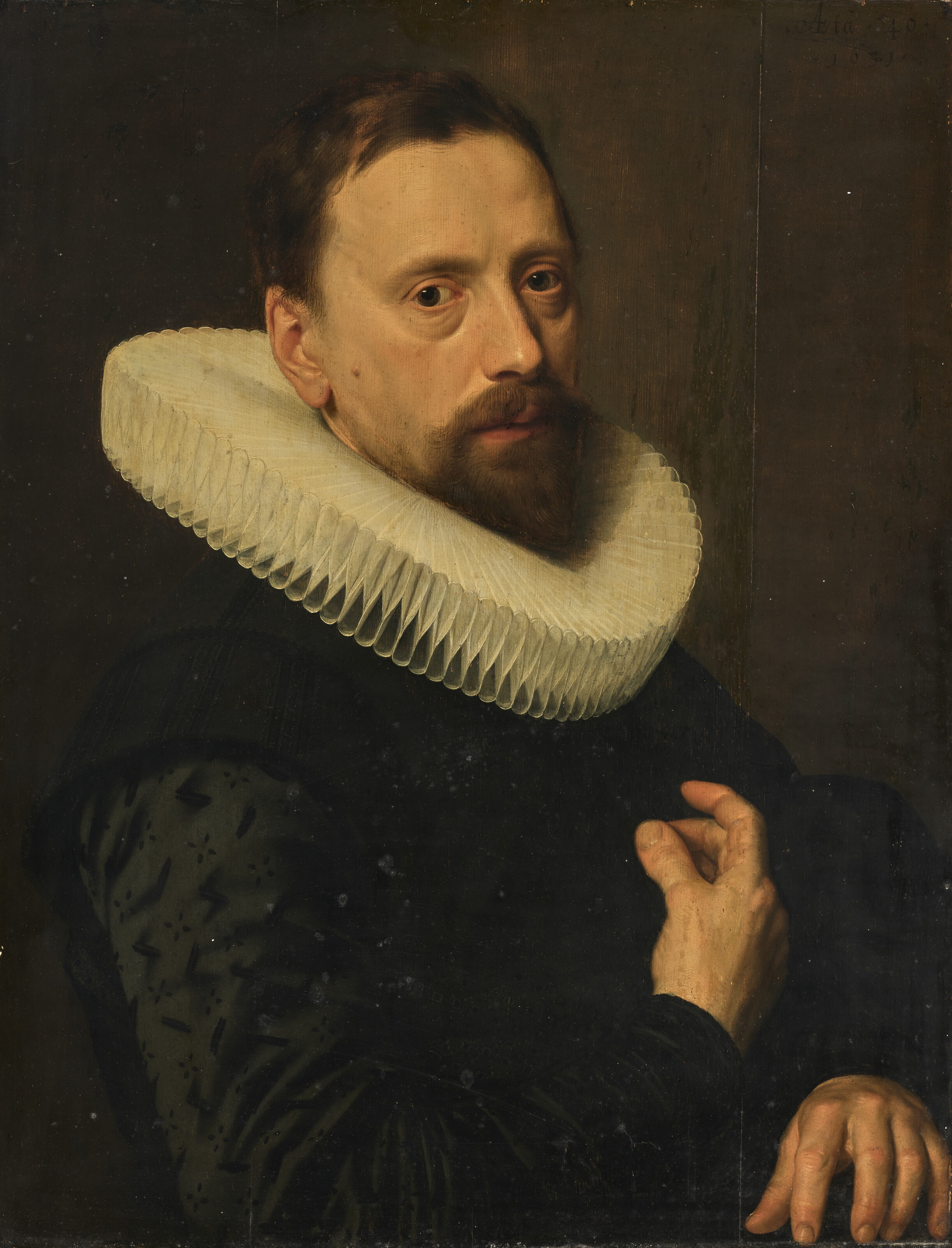 Portrait d'un homme âgé de 40 ans, de trois-quarts