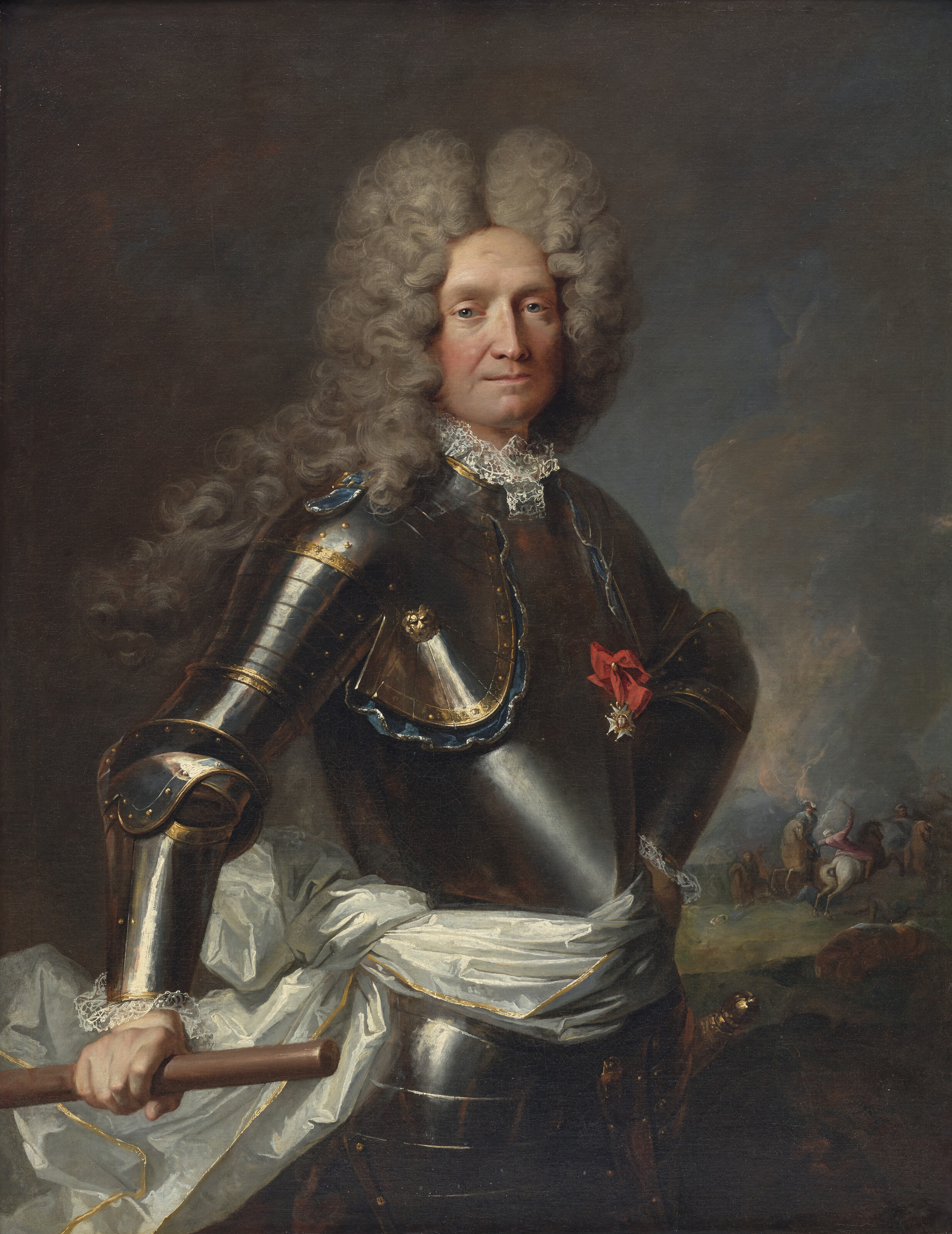 Portrait d'un officier supérieur, chevalier de l'ordre de Saint-Louis, de trois-quarts by Robert Levrac-Tournieres - Auction record, sale price, and art valuation. Compare with similar artists and explore comparable artworks.