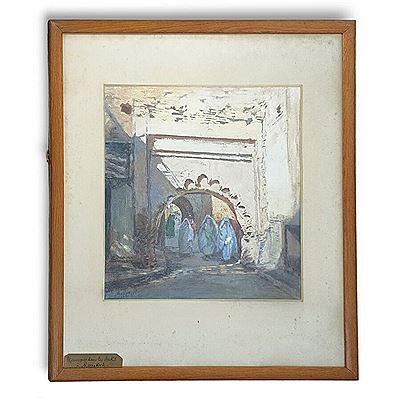 Marrakech, Moorish in the souk, 1931. by Rene Pinard - Auction record, sale price, and art valuation. Compare with similar artists and explore comparable artworks.